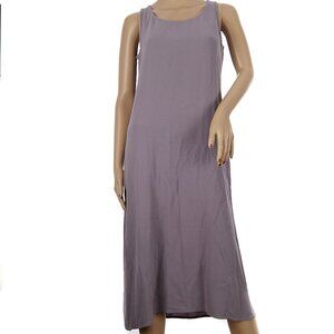 Eileen Fisher Purple Lavender Long Shift Dress Women's Petite Large
